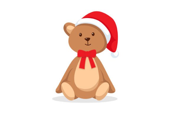 Christmas Bear Character Illustration for Digital Product Creators