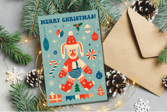Christmas Card with Rabbit Embroidery Review