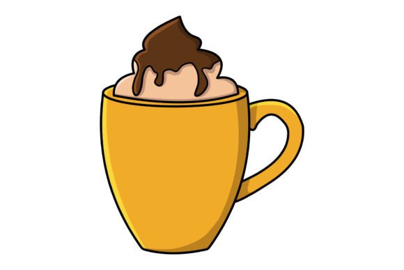 Christmas Chocolate Mug Illustration for Modern Blogging