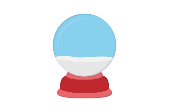 Christmas Crystal Ball Illustration for Festive Branding