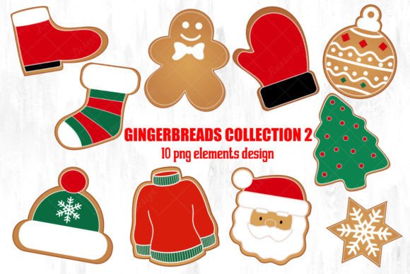 Christmas Gingerbread Collection 2 Illustrations Review