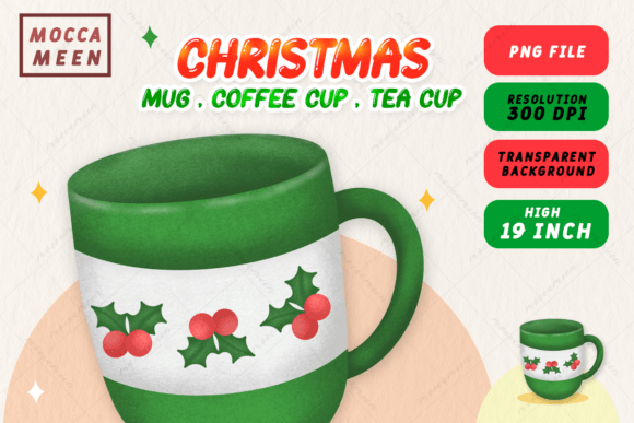Christmas Green Mug with Holly Berries Embroidery Review