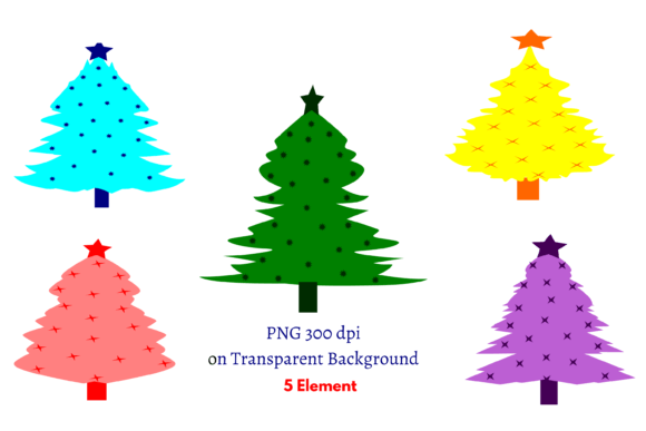 Fir Tree Christmas Clipart for Festive Illustrations