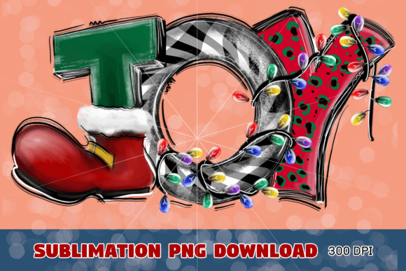 Joy Light Christmas Sublimation: Festive Illustrations for Real Brands