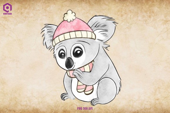 Koala Cozy Christmas Illustrations
