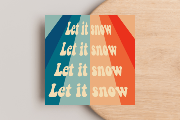 Let It Snow Christmas Card Illustrations