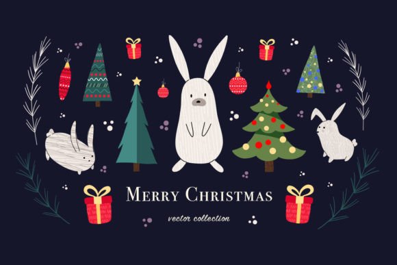 Merry Christmas 2023 Vector Collection for Blog and Website Design