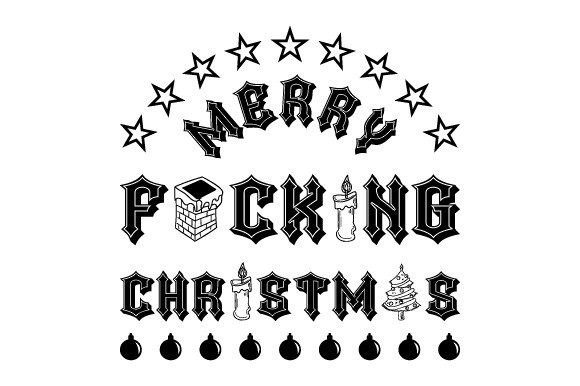 Merry Fcking Christmas EPS SVG PNG: A Bold Illustrations Choice