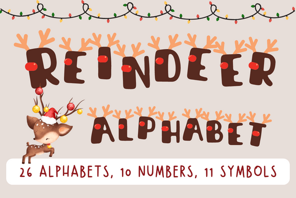 Reindeer Christmas Alphabet Letters Review