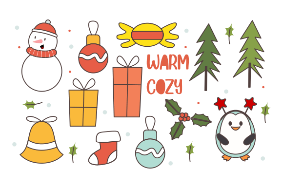 Vintage Merry Christmas Element: A Review of Seasonal Illustrations