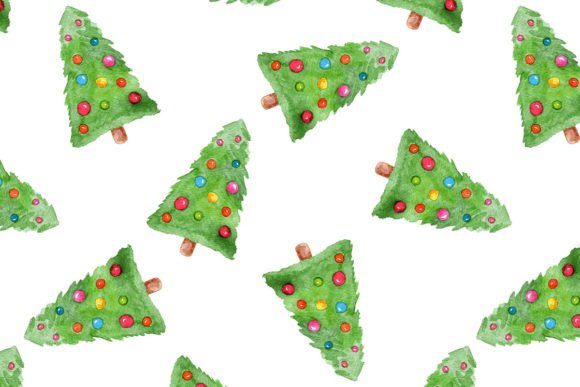 Watercolor Christmas Tree Print Review